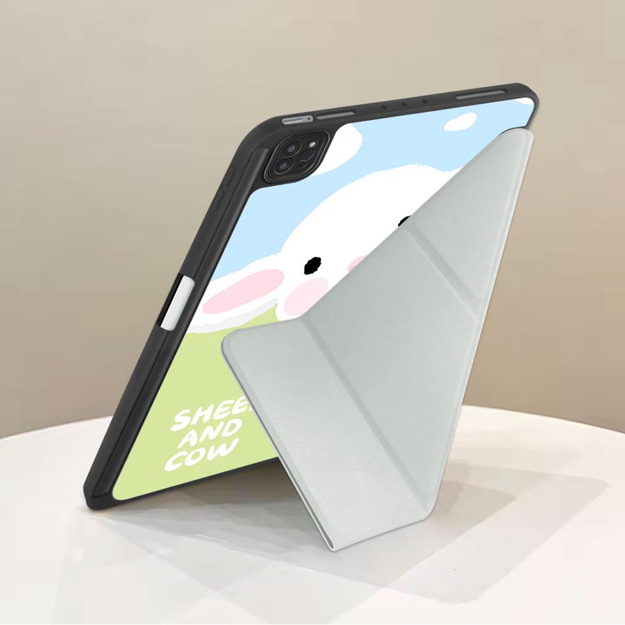 Белый чехол-держатель для планшета с изображением ягненка для iPad Mini 6 7 Pro 2025 Pro 11-го 10-го 9-го 8-го 7-го 12.9 дюйма Air 4 5 M3 M2 1 2 M4