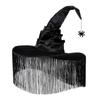 Tassel Cover Wizard Cap Gothic Cosplay Accessories Party Props Masquerade Cap  Masquerade Ball