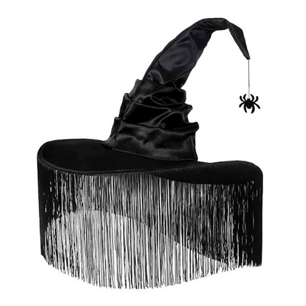 Tassel Cover Wizard Cap Gothic Cosplay Accessories Party Props Masquerade Cap Masquerade Ball