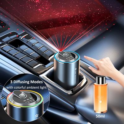 Автомобильный ароматизатор со светодиодной подсветкой Starry Ambient Light 50 мл, одеколон, парфюм, освежитель воздуха для автомобиля, ароматизаторы для автомобилей