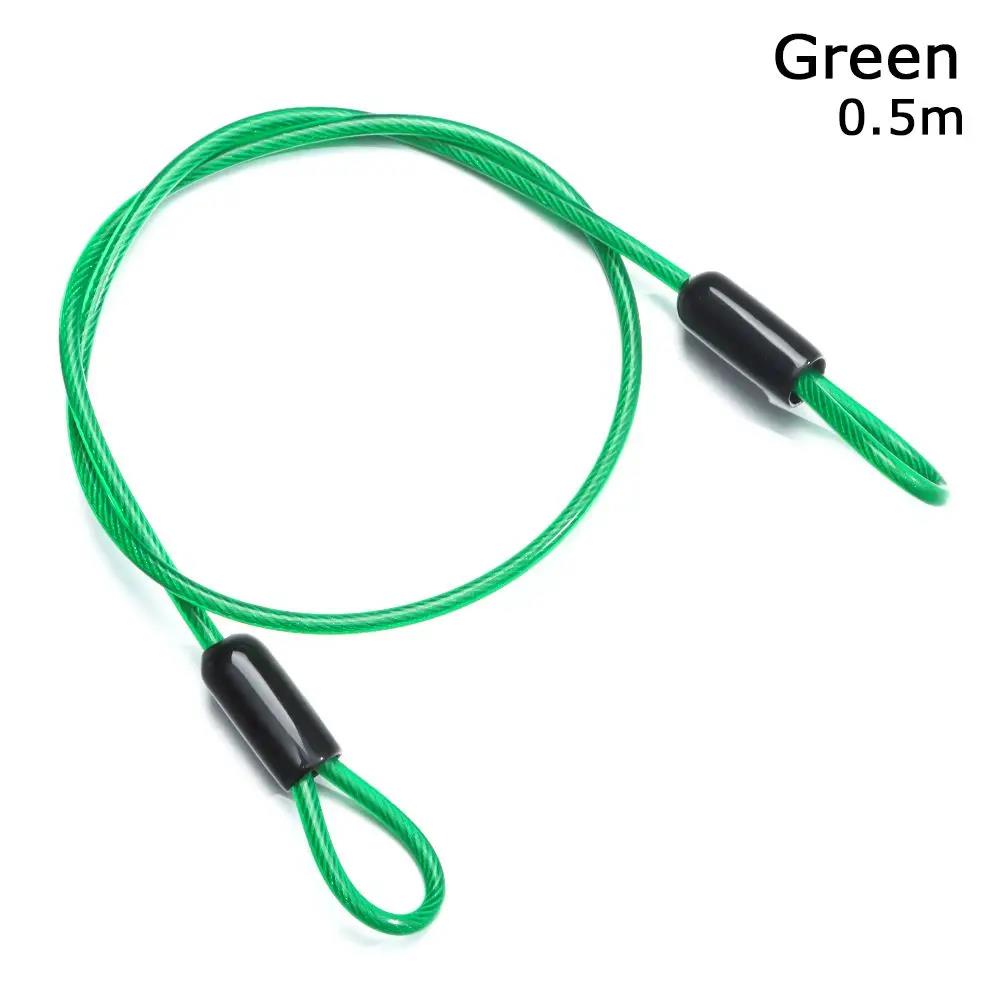 0.5/1/2Meters Anti-theft Ropes MTB Bike Rope Bicycle Lock Wire Steel Cable Lock Cycling Strong Wire Road Bike Lock 4
