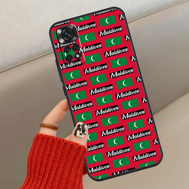 Чехол с флагом Мальдив для Xiaomi Redmi Note 14 10 11 12 13 15 Pro Plus Чехол для Redmi 15 14C 10C 12C 13C 15C