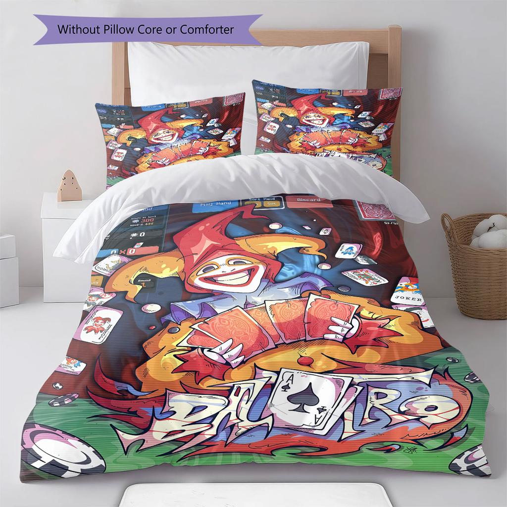 Balatro poster Bedding Quilt Set Quilt Cover Pillowcase Home Decoration Birthday Gift (1 * duvet cover + 2 * pillowcase, without core)
