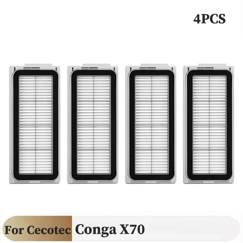 Для ( Cecotec Conga X70 ) Запасные части Аксессуары Основная боковая щетка HEPA-фильтр Тряпка для швабры Мешок для пыли