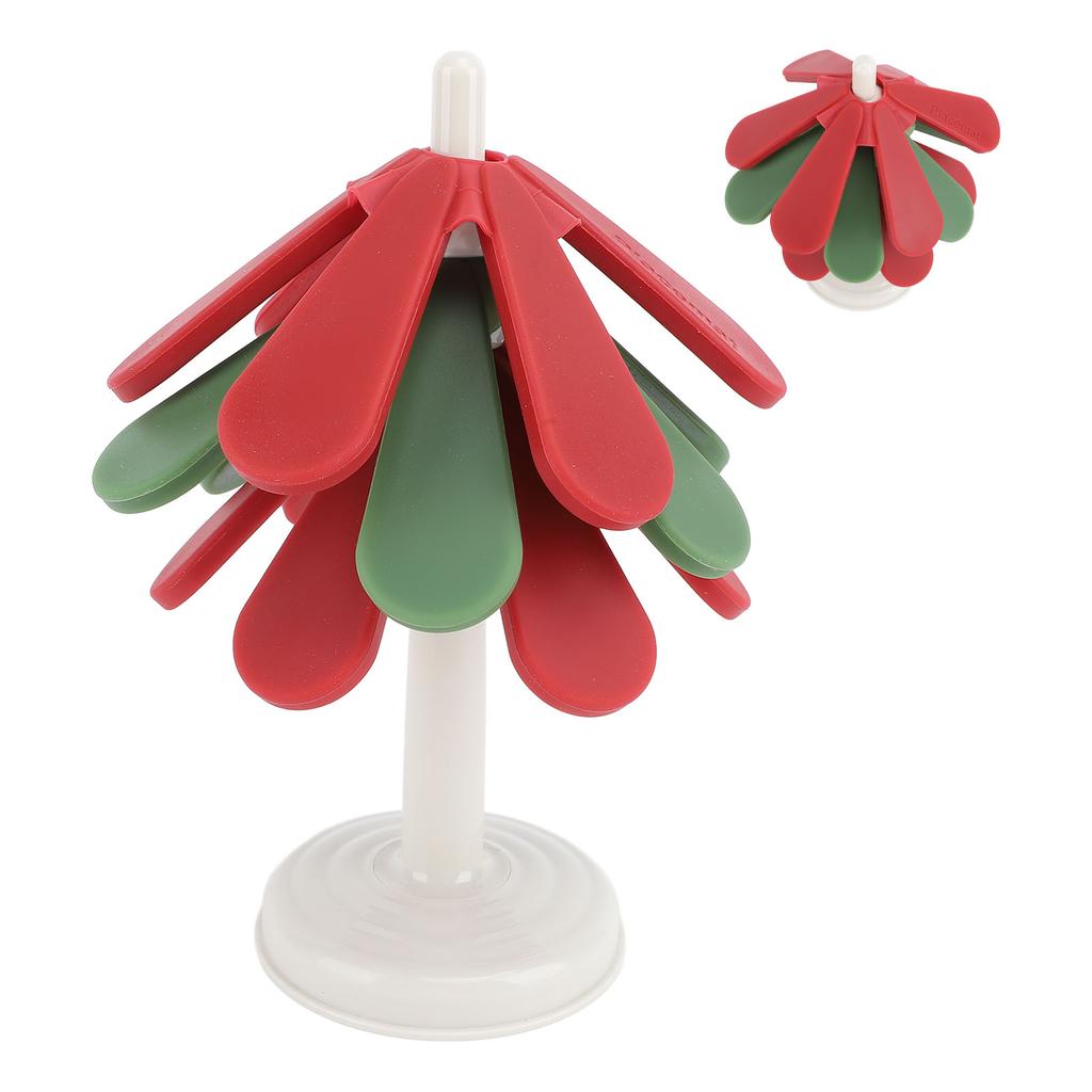 Силиконовые подставки под елку для рождественского украшения, термостойкие подставки под горячие блюда