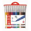 Callan Dash 0195-710 Fan Color Felt-Tip Pens, Mini, 10-Color Set