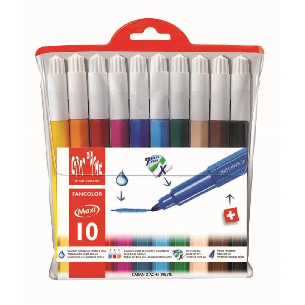 Karan Dash Fan Color Felt Pen Mini 10 Color Set 0195-710