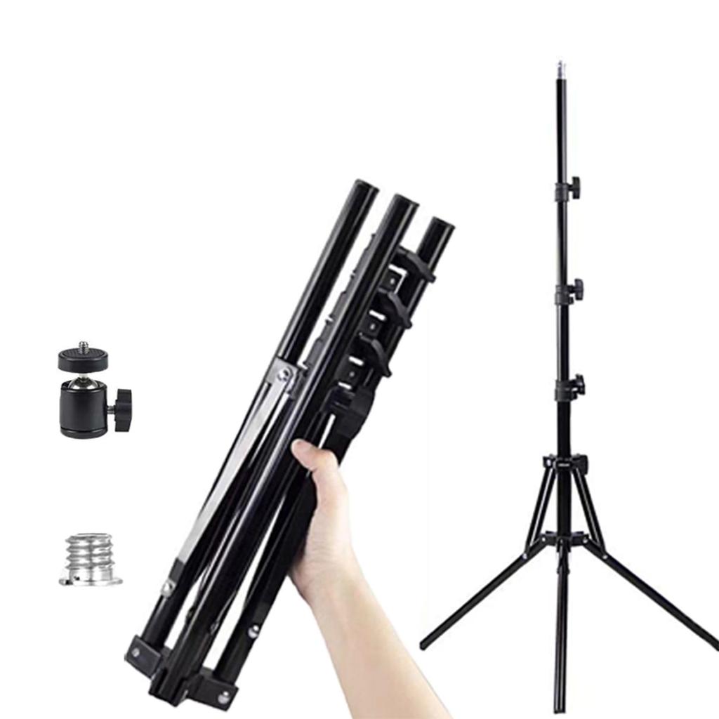 Light 1 180cm Aluminum with Ball Ped Free To Screw Reverse Storage Bag for Camera Stand/tripod, Piece, ABS, Lightweight, 4-stage Telescopic, 1/4