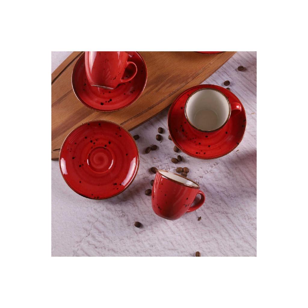 Фарфоровый кофейный сервиз Tulu на 6 человек