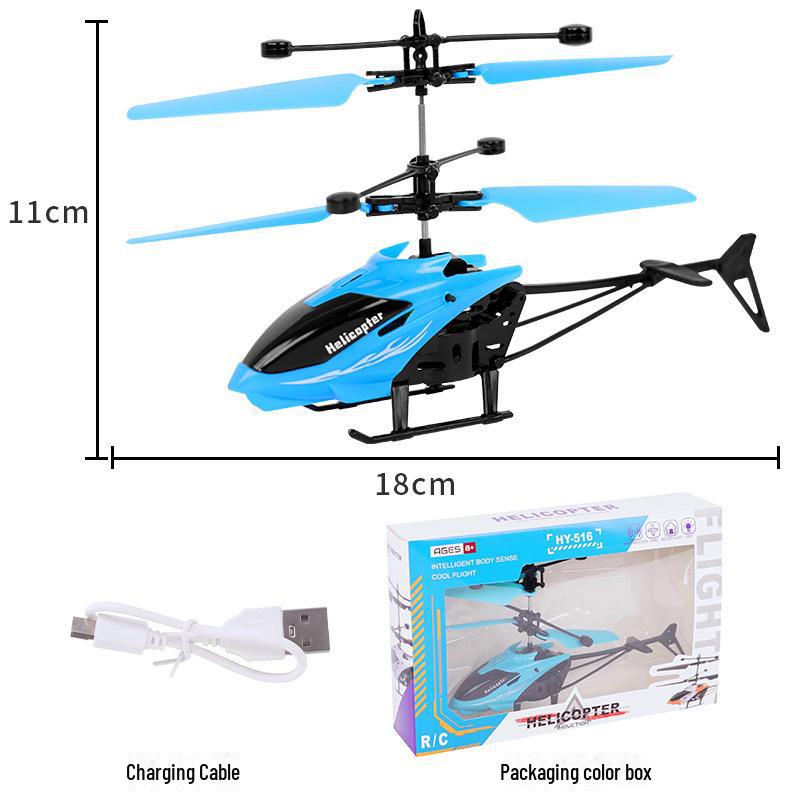 Перезаряжаемый игрушечный вертолет с датчиком жестов, ударопрочный, для детей
