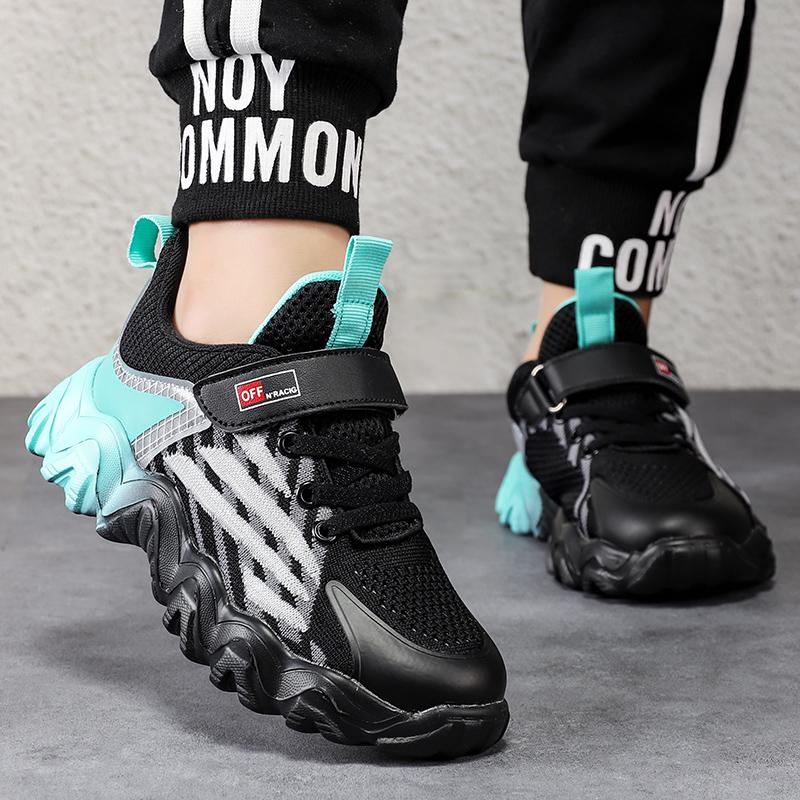Children's Shoes Breathable Boys' Shoes  Spring and Autumn Children's Sports Shoes Big Children Boys Fly Weaving Shoes