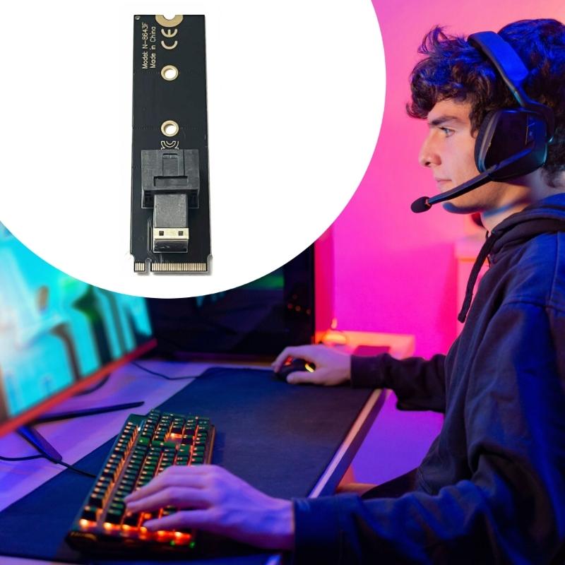 Конвертерная карта PCIe NVMe M.2 на U.2 SFF-8643 для настольных материнских плат, обеспечивающая высокоскоростную передачу данных