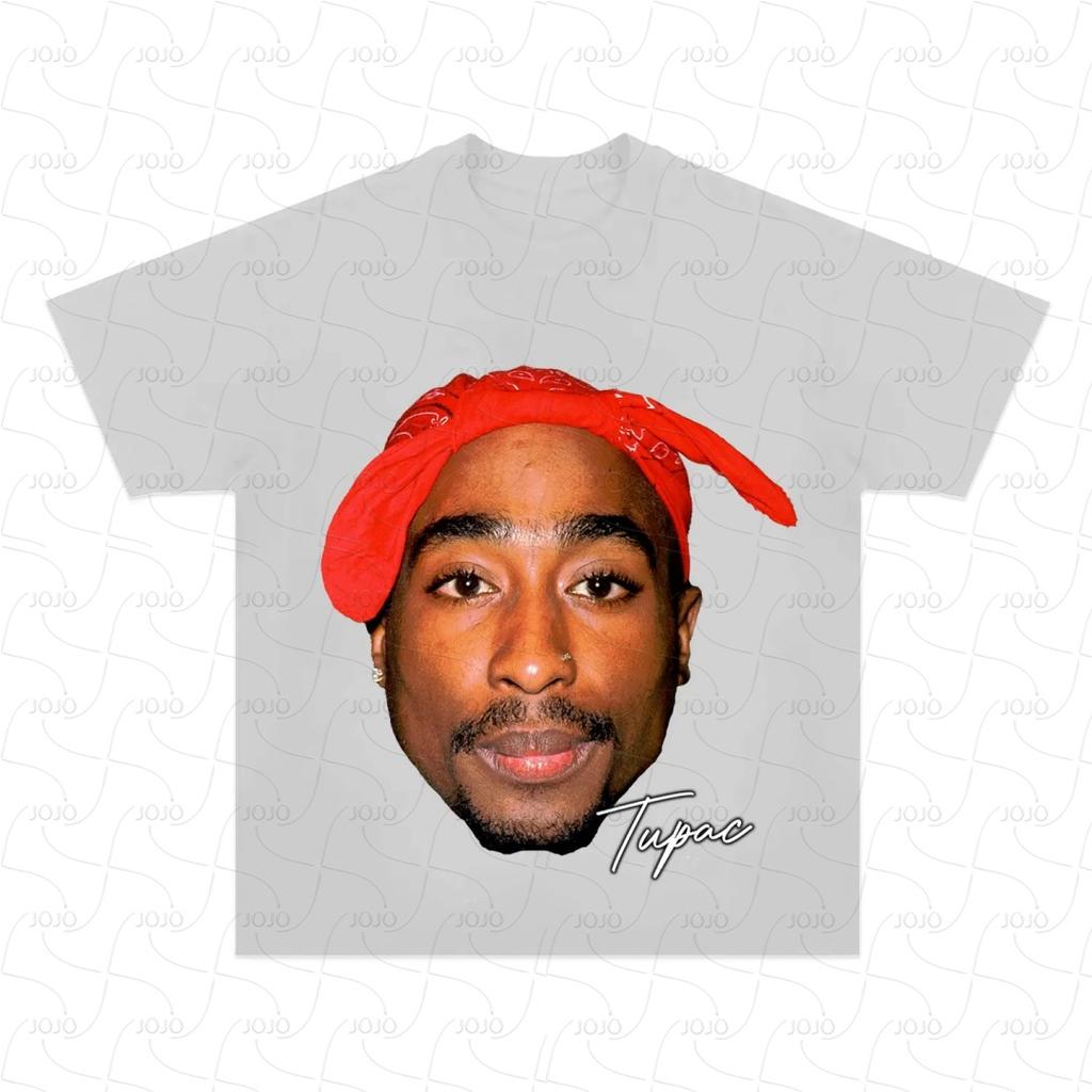 Rapper 2PAC Retro Graphic T Shirt Men's Hip Hop Clothing T-Shirts Y2k Unisex Fashion Oversized Ghetto Gangster Tupac Top