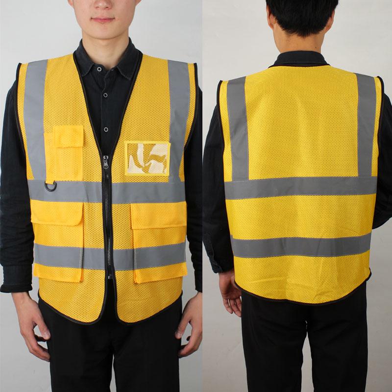 Breathable Mesh Reflective Safety Vest for Inspection, Construction, Riding, and Gardening