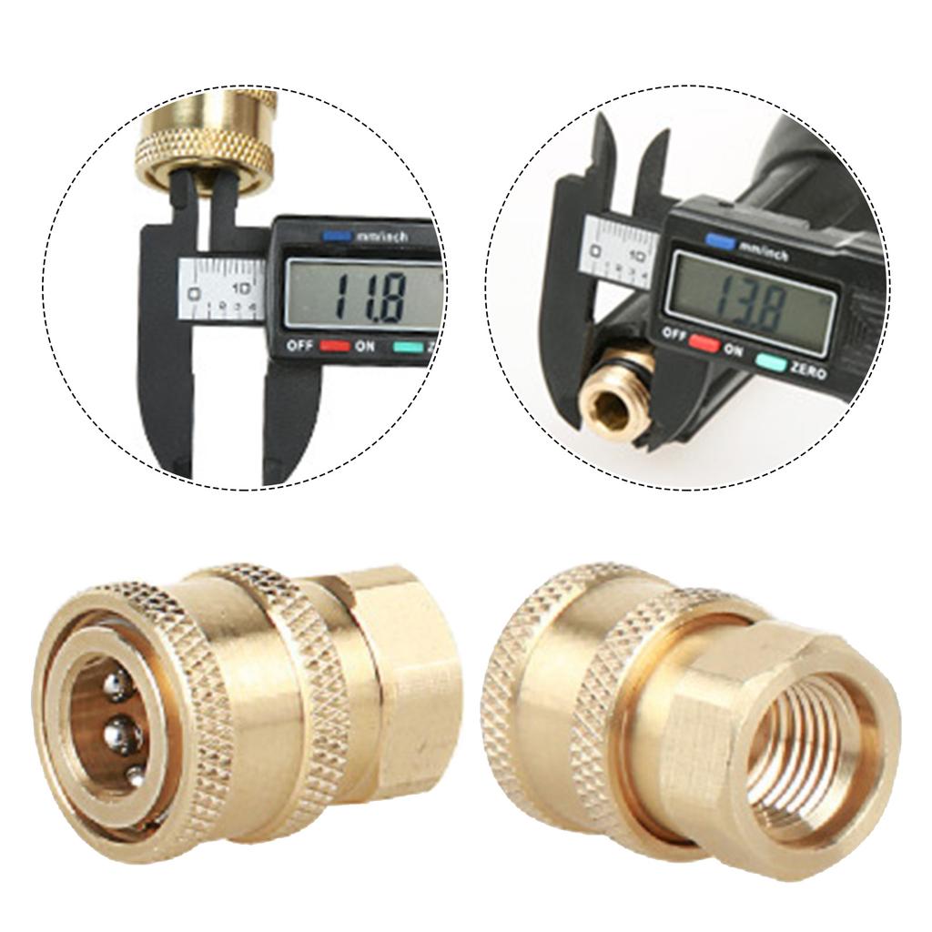 Car Washer Foam Lance Connector 1/4 Inch Quick Connect Socket And Quick Connect With Female M14 For Pressure Washer Water Gun