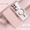 Чехол для мобильного телефона S23ultra золотой щит magsafe магнитный защитный чехол противоугонный щетка раскладушка кожаный чехол S23 магнитный противоударный