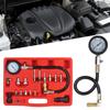 Gauge Diagnostic Tools Kit Diesel Engine Cylinder Compression Tester Kit Gauge Kit TU-15A Adapter Set 0-1000Psi 18PCS Car Tools