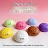 1 Set Soft  Steamed Bun Fidget Toy Colorful Stress Reliever for Office Home Travel Relaxation Gift