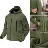 Fall Men's Jacket Coats Outdoor Fleece Casual Top Men's Outdoor Hiking Tactical Hooded Zipper Jacket