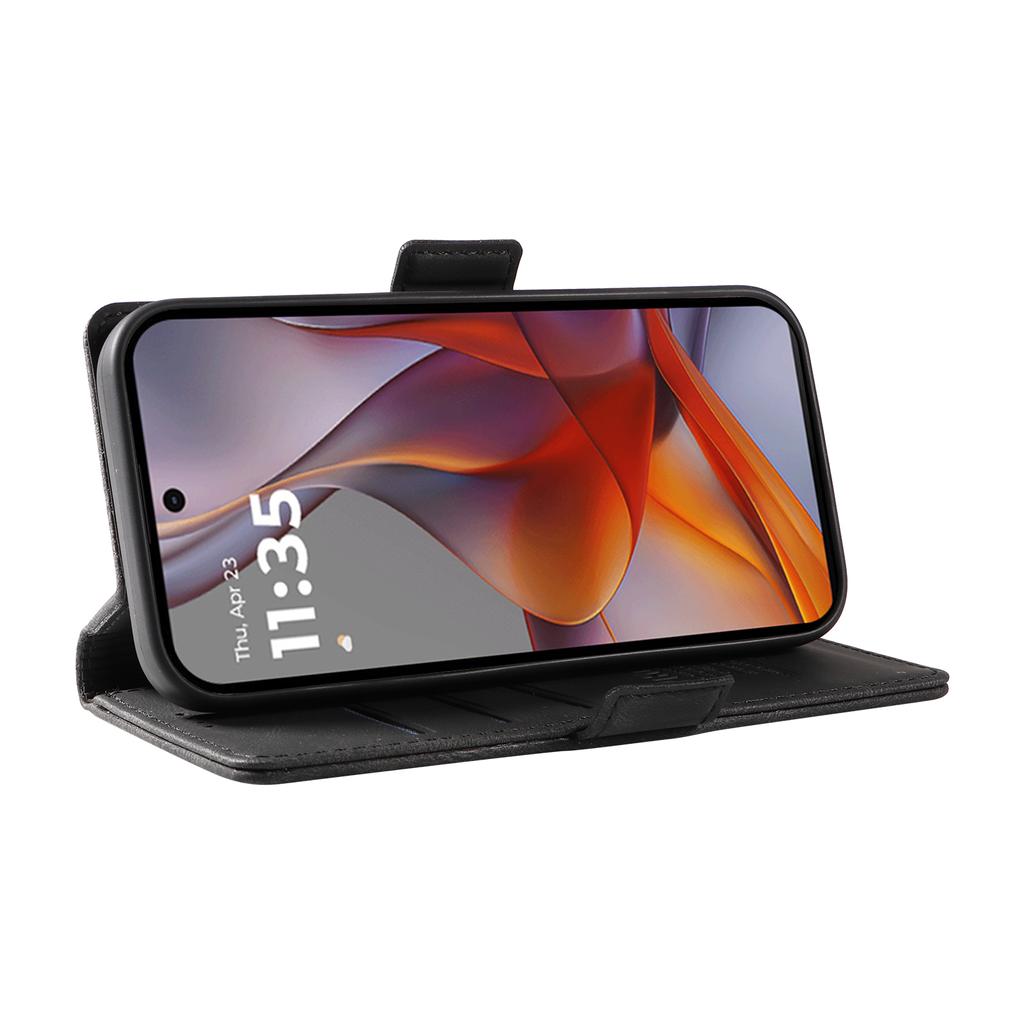 YIKATU YK-005 Для Motorola Moto G75 5G Чехол PU Кожаный Кошелек Чехол для Телефона Скин Ощущение Прикосновения