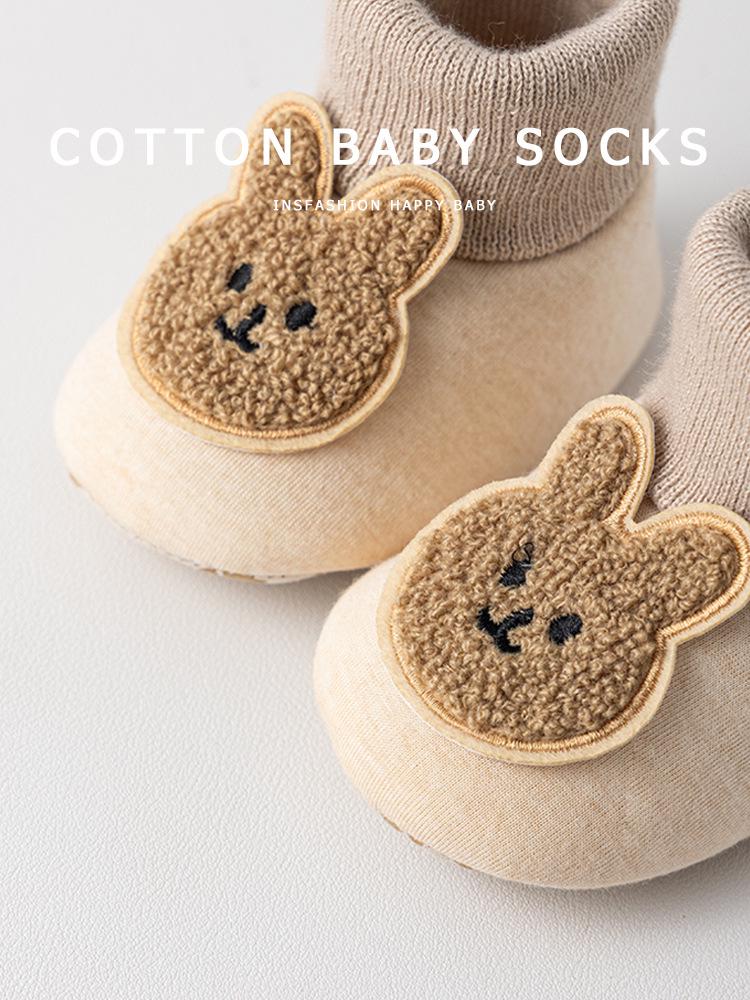 Первая обувь для новорожденного, пинетки, противоскользящие, теплые, для дома