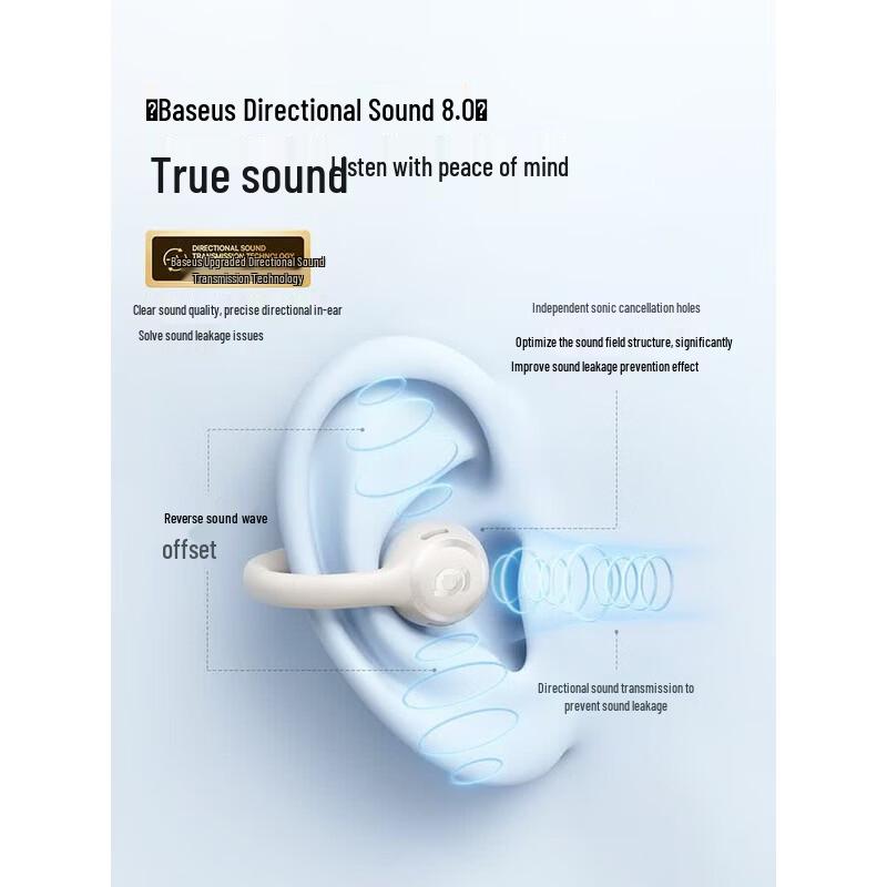 Baseus BC1 Lite Open-Ear Clip-On Sports Earphones