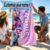 Custom Name Personalized KPop Hunters Print Beach Towel, for Trip Camping Beach Party Home Decor, Birthday Gift for Family & Friends