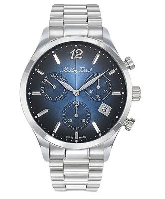 Мужские часы Urban Chrono из нержавеющей стали с синим циферблатом, кварцевые H411CHABU