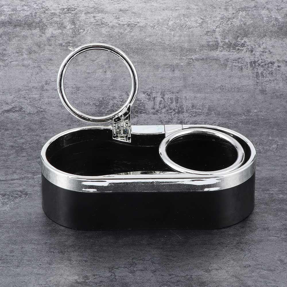 Car Styling Universal Auto Cup Holder Adhesive Mount with 2 Pull Rings Drink Bottle Holders