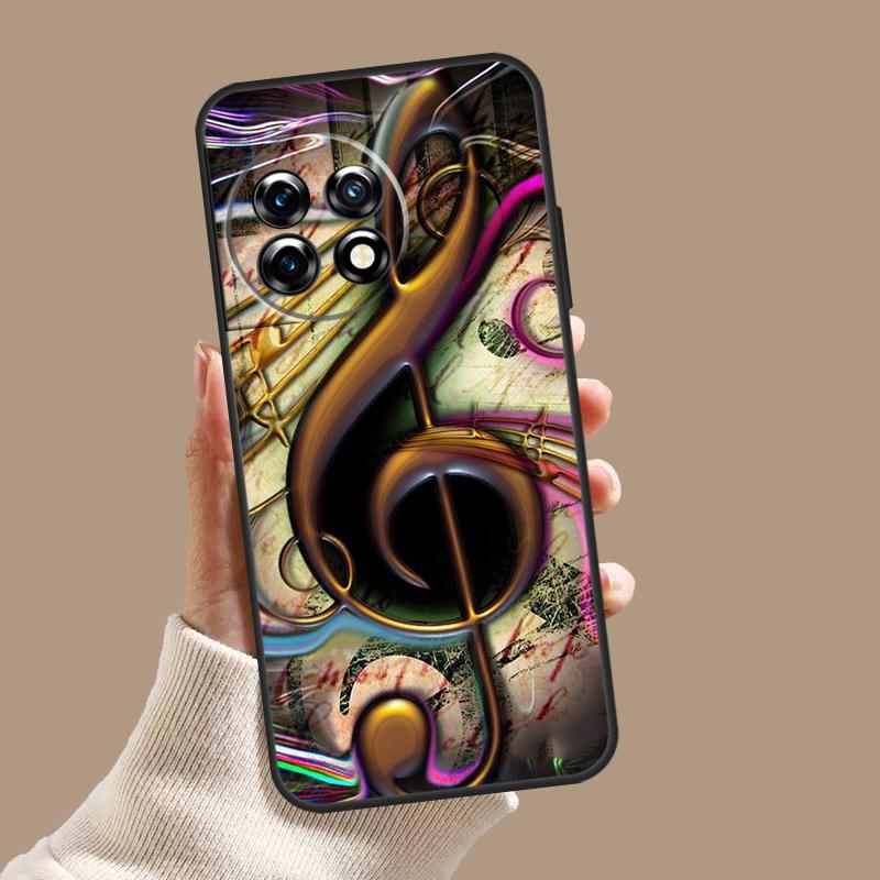 Чехол-футляр с нотным знаком скрипичного ключа для OnePlus Nord 5 CE 3 4 Lite N20 N30 OnePlus 15 13 12 11 8 9 10 Pro 10T 13T 13R