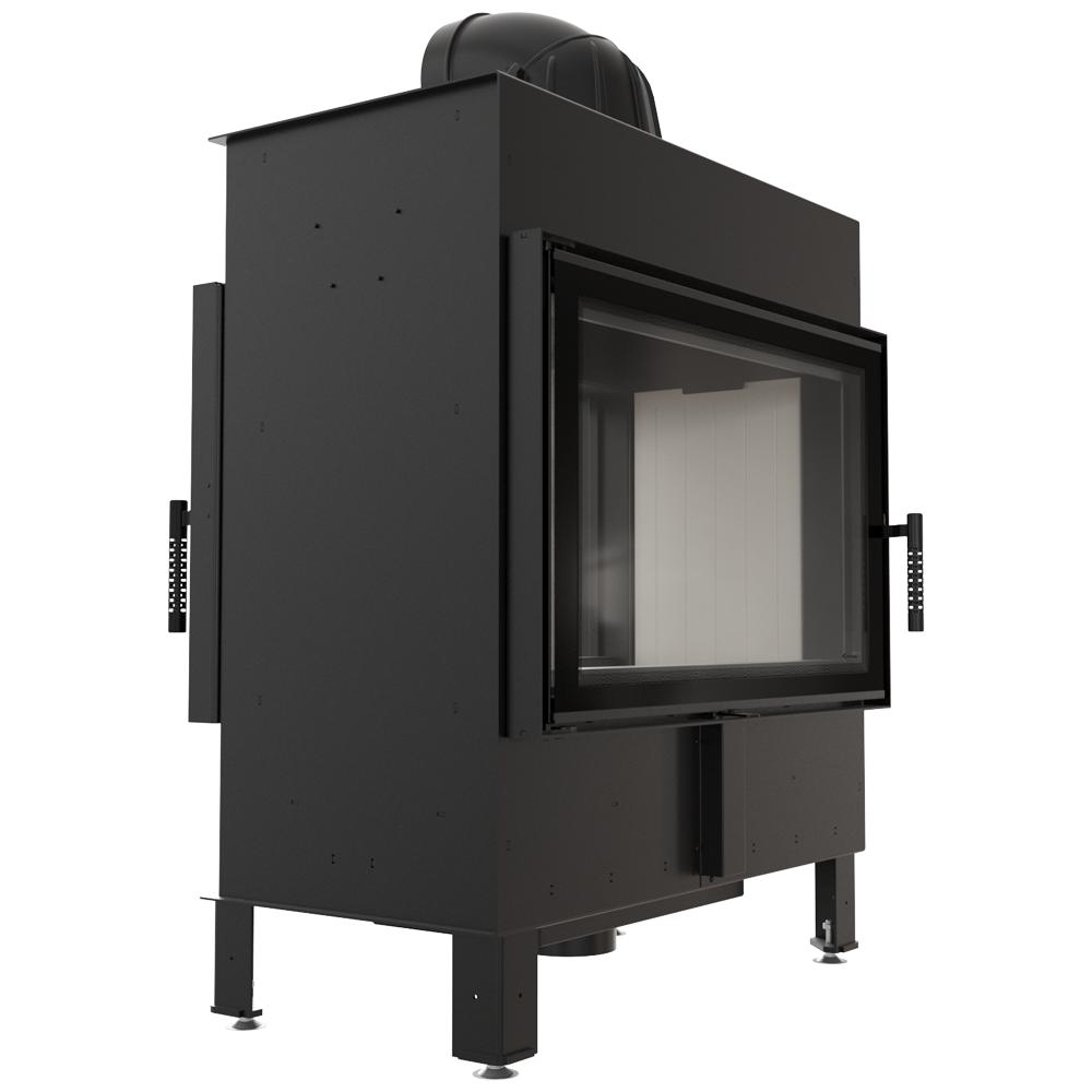 Steel fireplace KRATKI LUCY TUNNEL 14 kW Ø 200