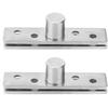 2pcs 360 Degree Rotary Pivot Hinge Stainless Steel Rotating Door Hinge 75mm LongCentral Pivot