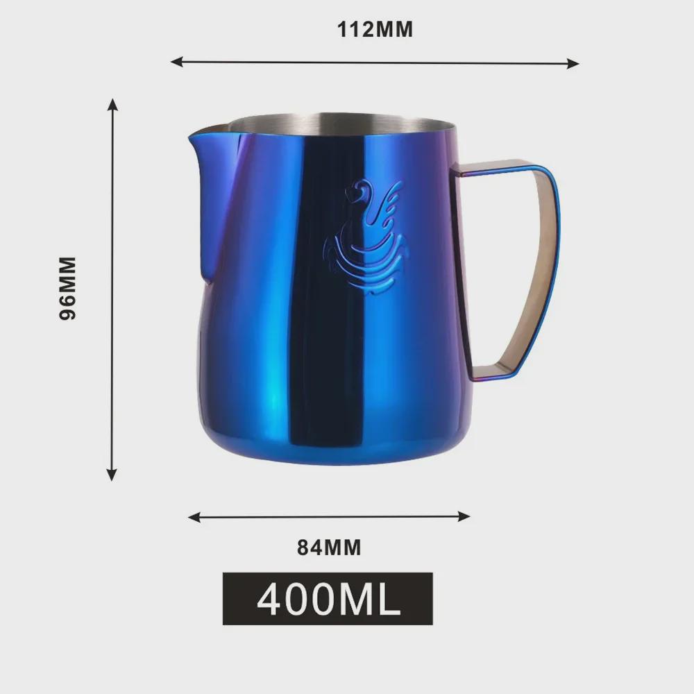 JIBBI Swan Latte Art Cup, 304 Stainless Steel, 400ml Milk Frothing Pitcher