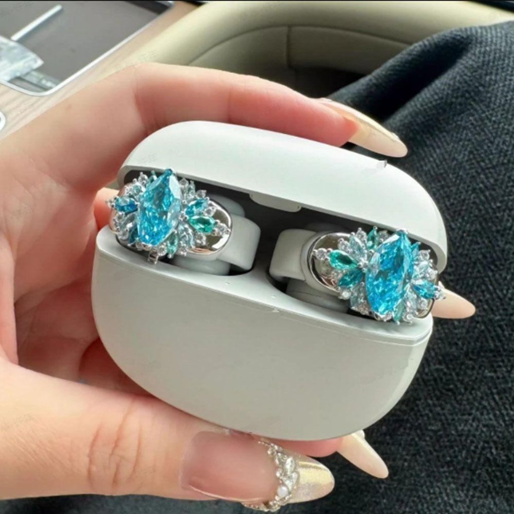 DIY Пряжка для диаметра наушников Съемное Декоративное Украшение для наушников Зажим Просто установить Цирконовые Аксессуары для наушников-вкладышей
