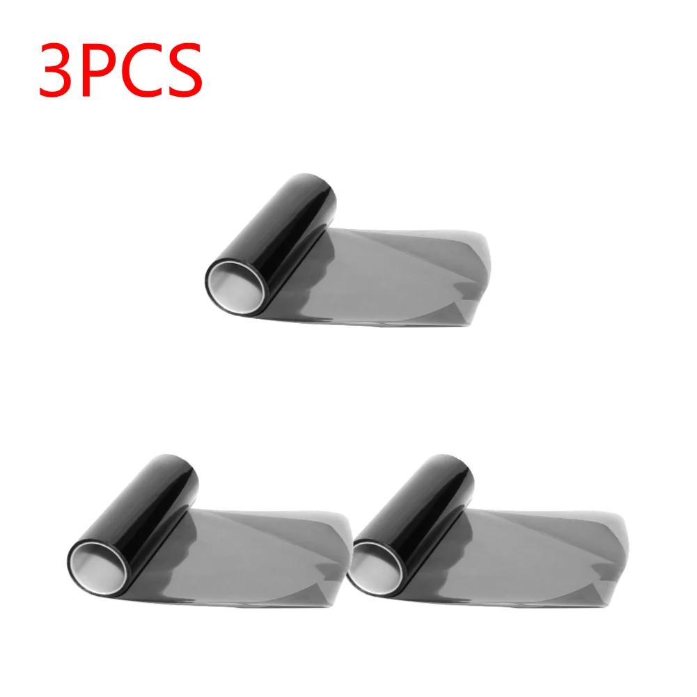 1-10 шт. Пленка для автомобильных фар, Пленка для автомобильных фар, Противотуманных фар, Задних фонарей, Дымчато-черная виниловая тонировочная пленка, Самоклеящаяся виниловая наклейка для автомобиля, Декор для автомобиля