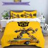 3pcs Bumblebee and Optimus Prime1 pattern bedding set duvet cover set includes duvet cover &pillowcases, perfect all season bedroom decoration & gift