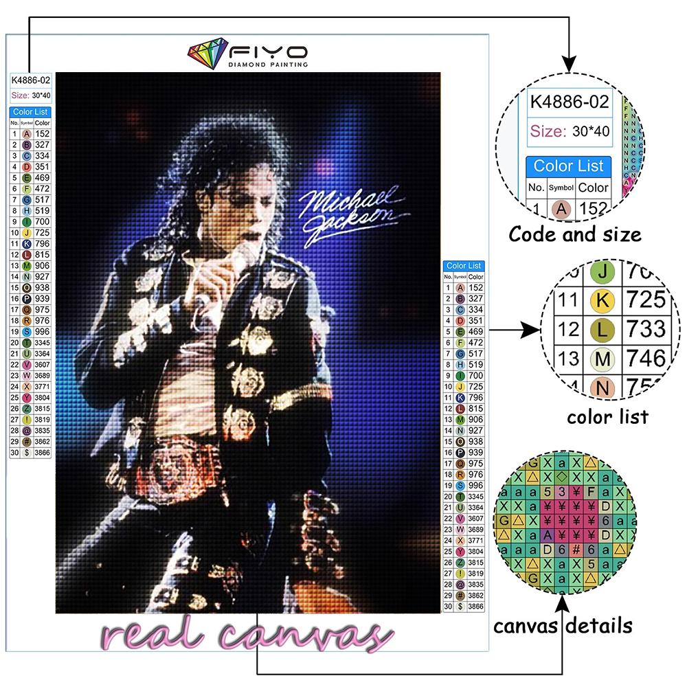 DIY 5D алмазная живопись мир суперзвезда Майкл Джексон набор для вышивки крестом полная дрель вышивка мозаика художественная картина стразы подарок