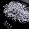 200pcs Plastic Flat Pad Pendants Transparent Acrylic Transparent Cabochon Pendants  Jewelry Making