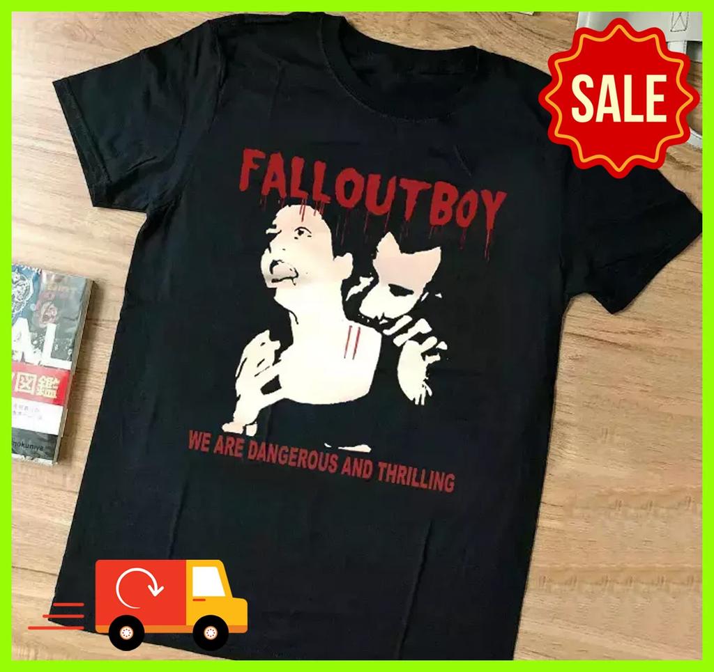 Fall Out Boy Группа Мы Опасны и Захватывающи Футболка Топы футболки Мужская Женская