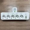 Европейская удлинительная розетка – розетки переменного тока с USB и Type-C, индивидуальные выключатели + ночник, доступна в 2 версиях