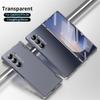Модная Складная Версия Ударопрочный Чехол-Книжка Для Samsung Galaxy Z Fold 7 6 5 4 3 5G Со Стеклянным Защитным Покрытием Переднего Экрана