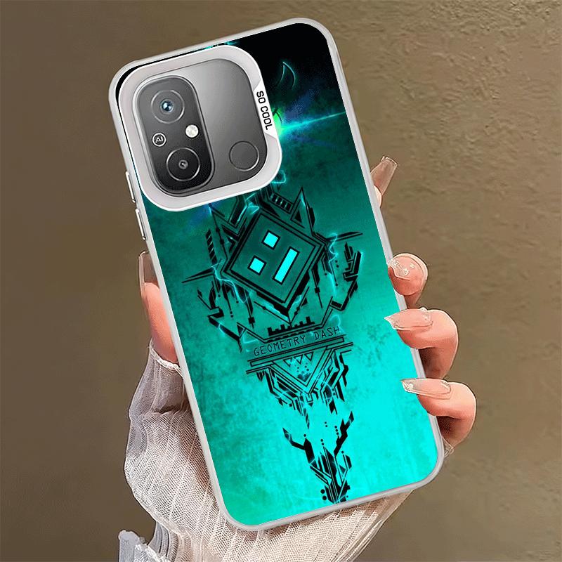 Geometry Dash Game Shockproof Phone Case for Xiaomi Poco X7 X6 X5 X3 Pro F7 Ultra M8 Redmi 15C 15 14C 13C 12C 10C 13 12 10