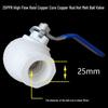 High Flow PPR Hot Melt Ball Valve with Iron Handle for Hot Water, Copper Core & Rod