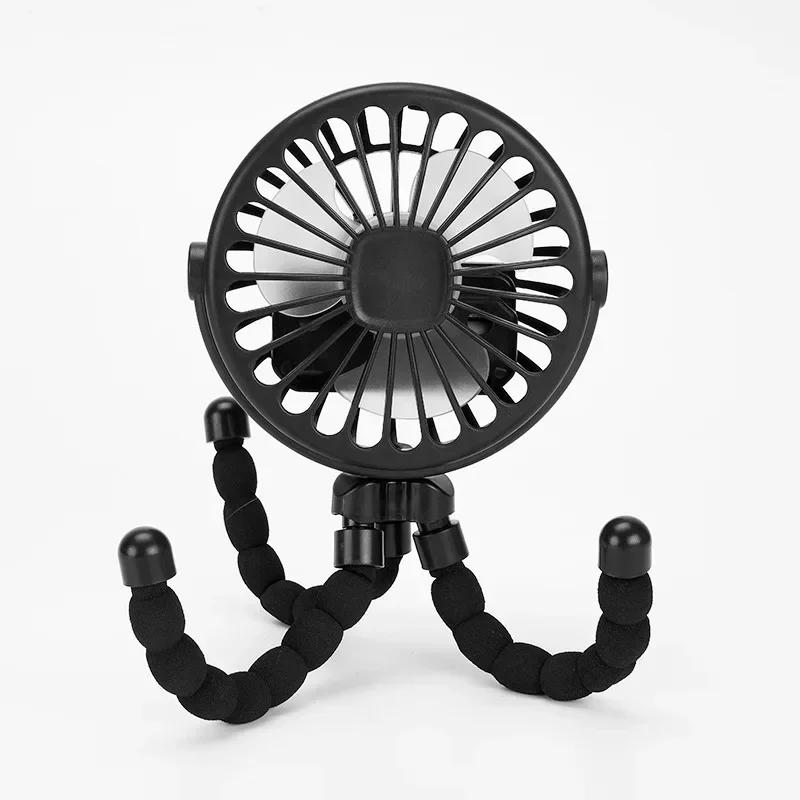 Portable USB Mini Fan Folding Quiet Handheld for Desk Stroller Outdoor Summer Use