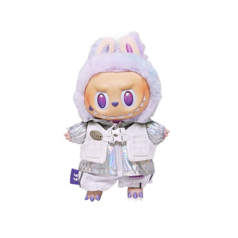 Labubu Doll Outfit Set Trench Coat Jogger Pants Sneakers 15cm 17cm Collectible Dolls