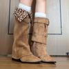 Pointed Toe Women Boots Sexy High Heeled Designer Knee High Shoes  Winter Fashion Chelsea Boots New Pumps Dress Mujer Botas