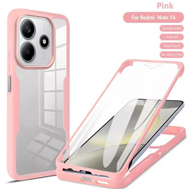 360 Full Cover Case For Xiaomi Redmi Note 14 13 12 11 10 9 Pro Plus For Redmi Note 12S 12C 13C 5G Screen Protection Phone Cover