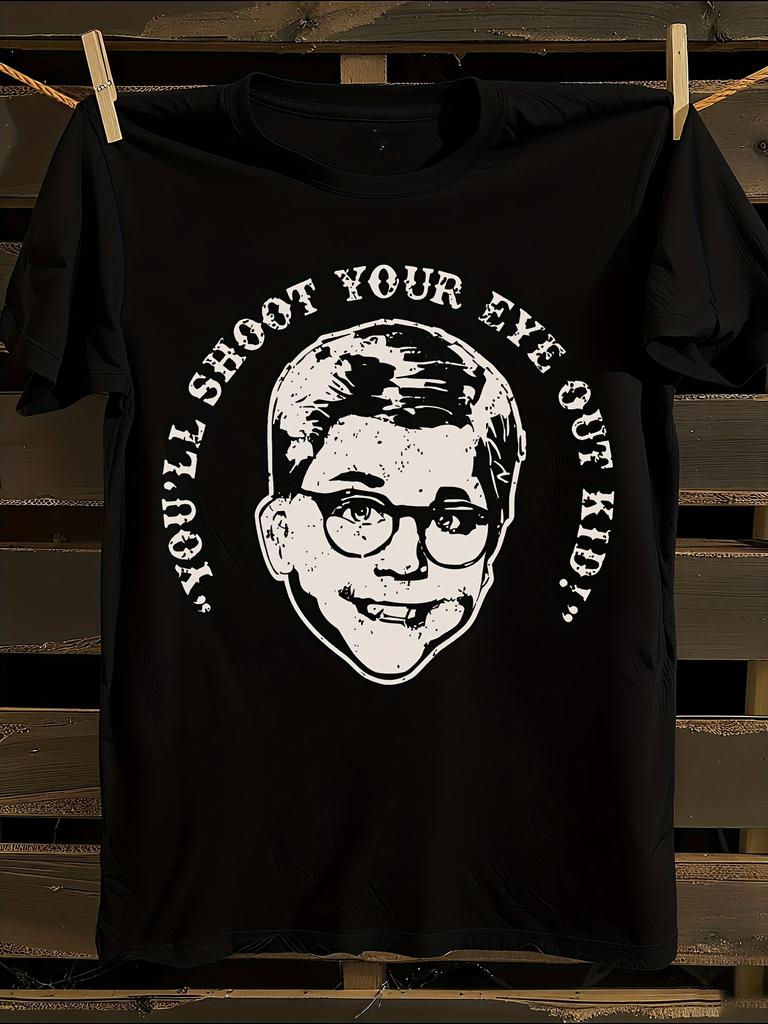 A Christmas Story Movie T-Shirt Mens Tshirt Womens Tshirts with Letters Print Short Sleeves T-Shirt Casual Street Tee Shirt Top