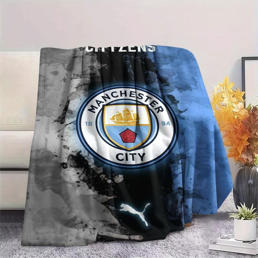 Cool MCFC Prints Blanket, High quality Comfortable for All Seasons, Home Decor, Warmth and Comfort