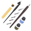 Wood Handle Students Calligraphy Pen Ink Writing Pen Nibs Calligraphy Tool Set for Beginners2#